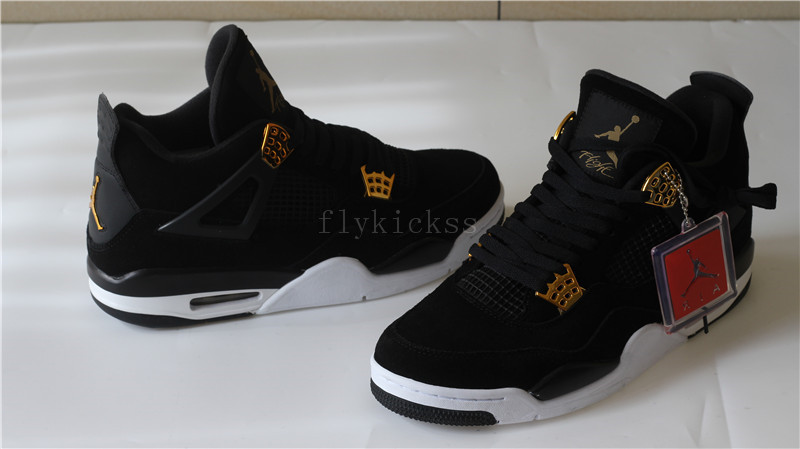 Air Jordan 4 Retro Royalty Black Suede